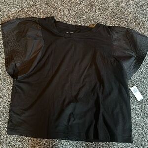 Old navy size large short sleeved black blouse